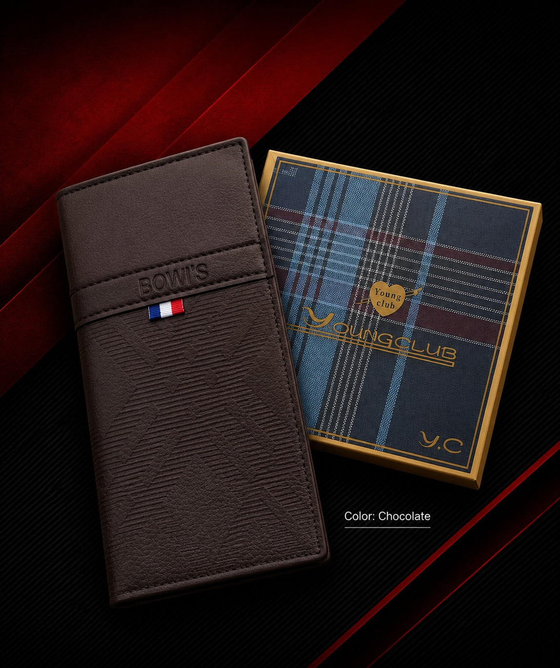 Men’s Premium Long Wallet – Stylish Leather Wallet for Men