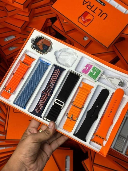 Ultra Series Smart Watch 10-in-1 Combo – Multiple Straps & Accessories