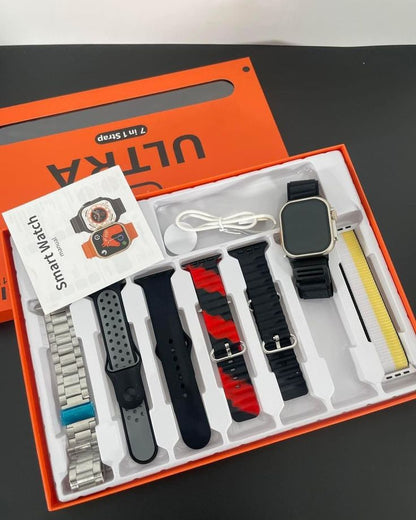 Ultra Series Smart Watch 10-in-1 Combo – Multiple Straps & Accessories