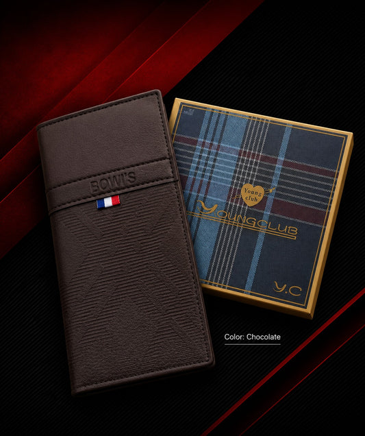 Men’s Premium Long Wallet – Stylish Leather Wallet for Men